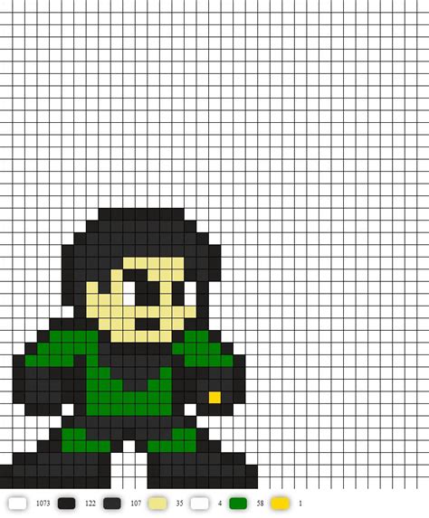 Chemical King From Legion Of Superheroes DC Perler Bead Pattern