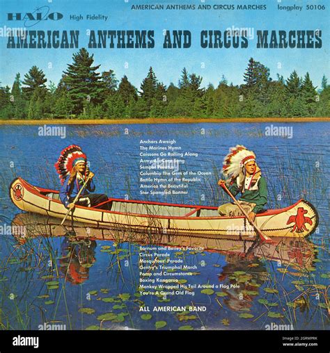 American Anthems And Circus Marches - Vintage Vinyl Album Stock Photo ...