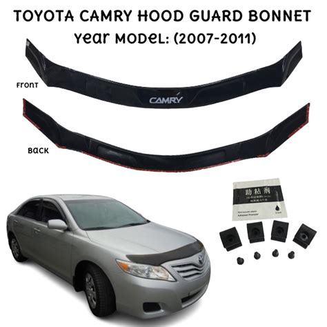 Oscpa Abs Bonnet Hood Guard Deflector Cover For Toyota Camry