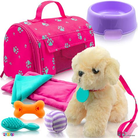 Play22 Plush Puppy Doll Playset 9 Pieces