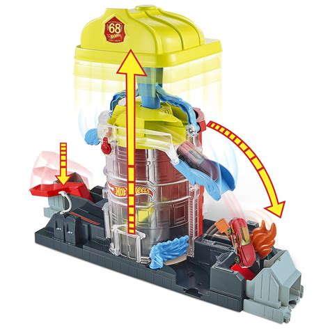 Ripley PISTA HOT WHEELS CITY SÚPER ESTACIÓN DE BOMBEROS JUGUETE CON CONECTIVIDAD OTROS SETS