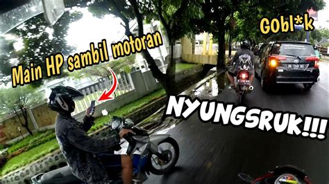 AKIBAT KALO MAIN HP SAMBIL BERKENDARA MOTOVLOG INDONESIA YouTube