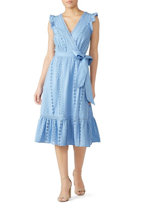 Allover Eyelet Wrap Dress By J Crew Rent The Runway