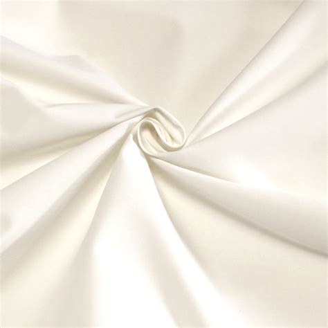 Satin de coton Blanc cassé vendu au mètre