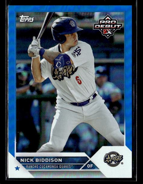 2023 Topps Pro Debut Blue Foil PD 176 Rancho Cucamonga Quakes 150