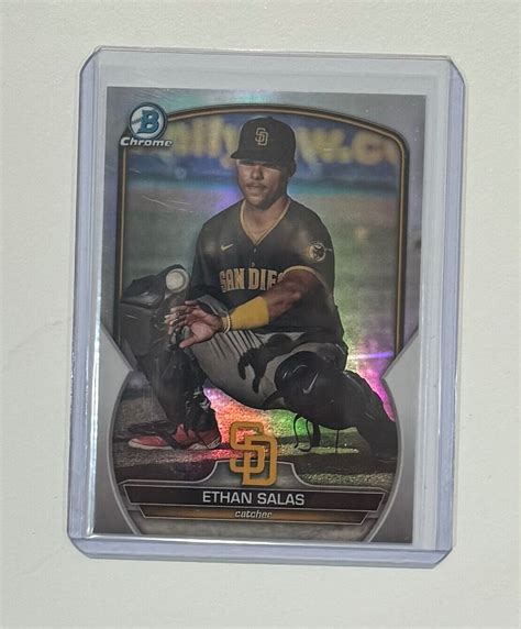 2023 Bowman Draft Chrome Ethan Salas Refractor Image Variation Padres