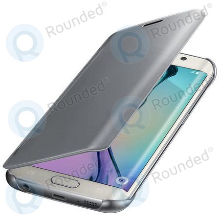 Samsung Samsung Galaxy S6 Edge Clear View Cover Silver Case Cover EF