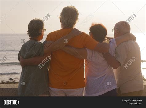 Group Seniors Hugged Image And Photo Free Trial Bigstock