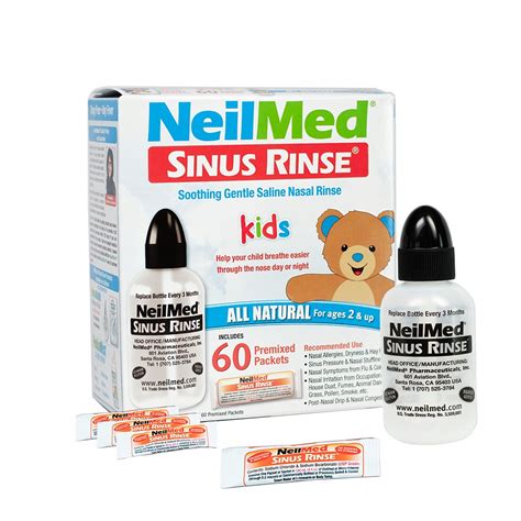 Zestaw dla dzieci z butelką NeilMed Sinus Rinse Pediatric Kit 120 ml i