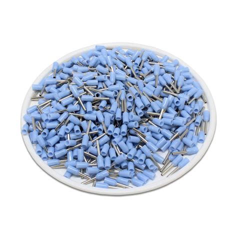 24 Awg 6mm Pin Insulated Ferrules Light Blue — Ferrules Direct