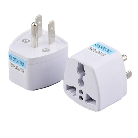 หัวแปลงปลั๊กแบบ Us เป็น Universal แบบมีขากราวด์ ทนกระแส 10a 250 Us To Universal Plug Adapter