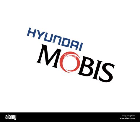 Hyundai Mobis Rotated Logo White Background B Stock Photo Alamy