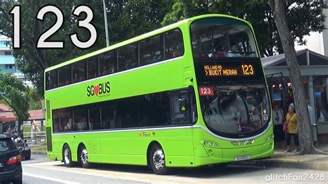 SBST Exiting Sentosa SG5610U On Service 123 Volvo B9TL Wright