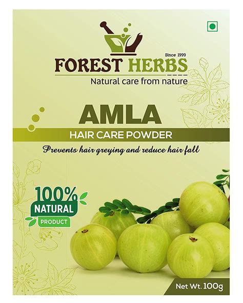 Forest Herbs Natural Organic Amla Powder For Hair Growth Reduce