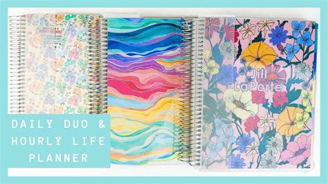 Erin Condren Daily Duo Layers Hourly Life Planner Flower Power