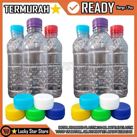 Jual BOTOL DIAMOND PLASTIK 330 ML BOTTLE PELASTIK TUTUP SN BOTOLL AIR