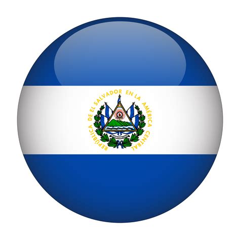 El Salvador 3D Rounded Flag with Transparent Background 15272150 PNG