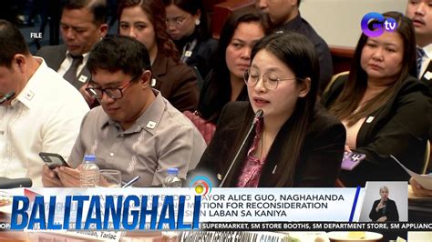 Kampo Ni Suspended Mayor Alice Guo Naghahanda Para Magsampa Ng Motion