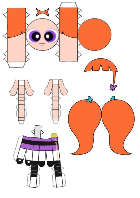 Powerpuff Hyein Paper Craft Template Paper Doll Template Cool Paper