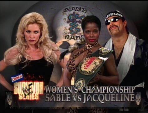 Rare Graphic Sable Vs Jacqueline Survivor Series R