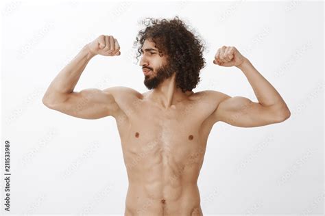 Strong And Confident Man Bragging About Mascules Self Assured Good