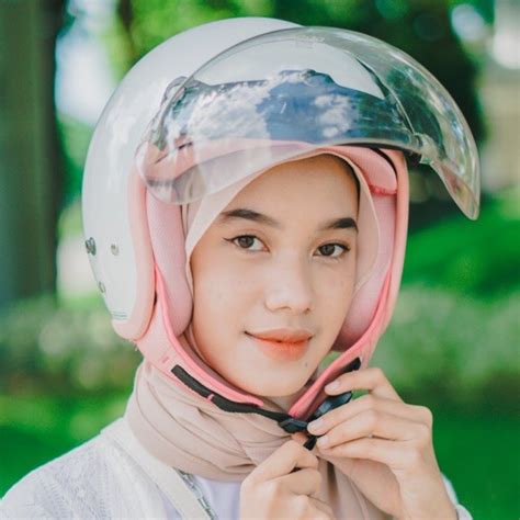 Jual Helm Bogo Dewasa Retro Hijab Wanita Shopee Indonesia