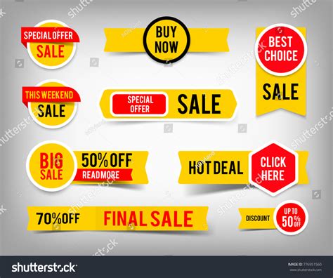 Special Offer Tag Collection Set Banner Stock Vector (Royalty Free) 776951560