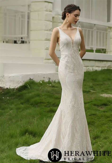 Slim And Sexy Wedding Dress With Illusion Back Bridal Australia™