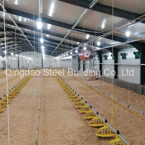 Prefabricated Steel Structure Poultry Farm House Building Prefab Dairy