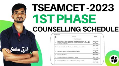 Eamcet Counselling Dates Tseamcet Engineering Counselling Dates