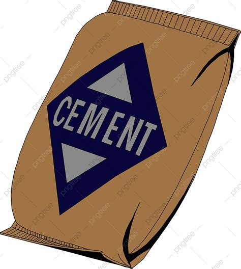 Cement Bag Clipart Transparent Background Cement Bag Isolated On White