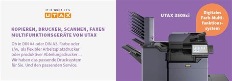 Utax Multifunktionsger Te Vollfarbdrucker Arbeitsplatzdrucker Und