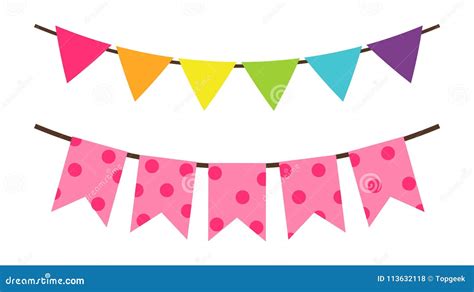 Birthday Flag Linear Icon. Modern Outline Birthday Flag Logo Con Cartoon Vector | CartoonDealer ...