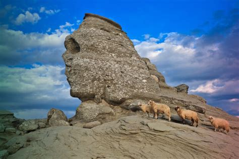 Romanian Sphinx Of The Bucegi Mountains Seas Europe