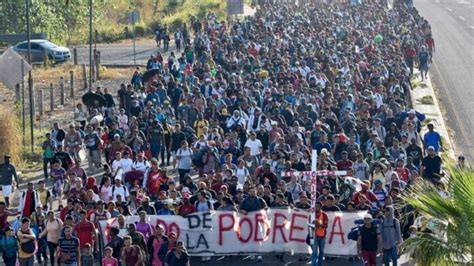 Sigue su recorrido por México la caravana migrante Éxodo de la Pobreza