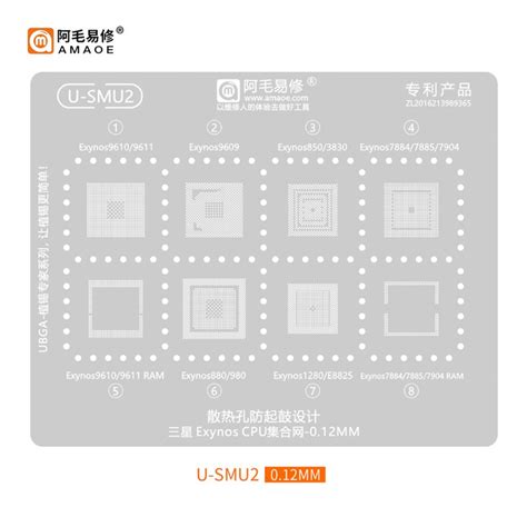 Amaoe Stencils U Smu Sm Exynos Cpu Integration Cme Distribution Sdn Bhd