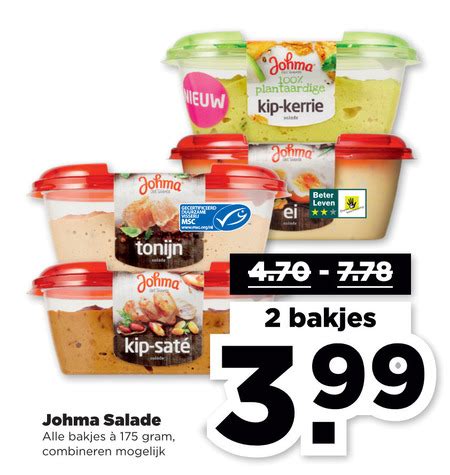 Johma Salade Folder Aanbieding Bij Plus Details