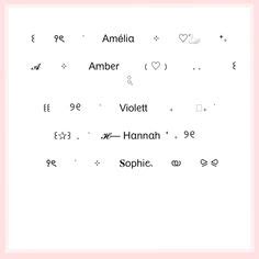 Coquette Nickname Cool Text Symbols Aesthetic Names Name Symbols