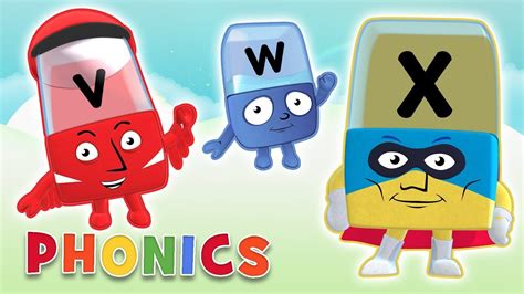 Phonics Learn To Read Letters V W X Alphablocks Youtube