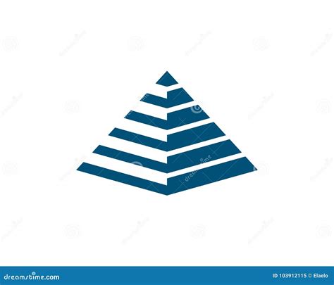 Pyramid Logo Template Stock Vector Illustration Of Idea