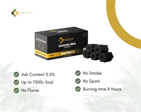 BBQ Charcoal Briquette PT Global Ace Coco