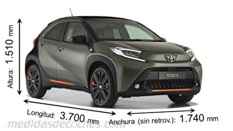 Medidas Del Nuevo Toyota Aygo X 2022 Con Fotos Dimensiones En Mm