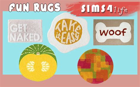 Sims41ife Colorful Rugs You Need Get Famous Download Ads