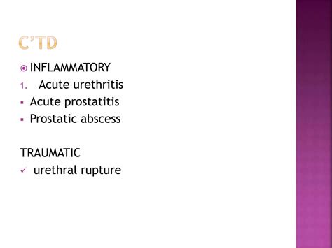 Acute And Chronic Urinary Retention Ppt