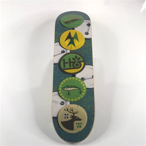 Habitat Silas Baxter Neal Patches Multi 80 Skateboard Deck Western