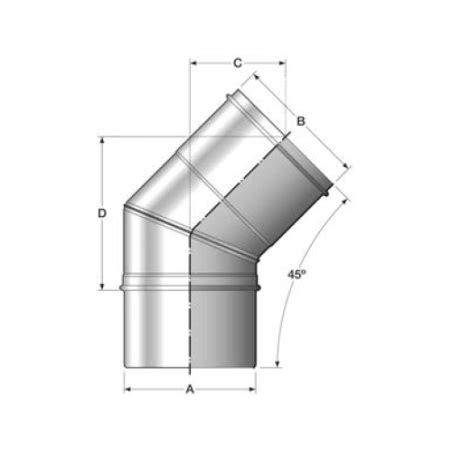 Codo De Para Chimenea De Simple Pared Inoxidable Cig Bofill