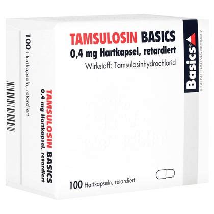 TAMSULOSIN BASICS 0 4 Mg Hartkaps Retard 100 St 100 St Online Kaufen