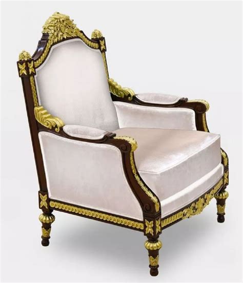 Casa Padrino fauteuil de salon baroque de luxe gris marron foncé or