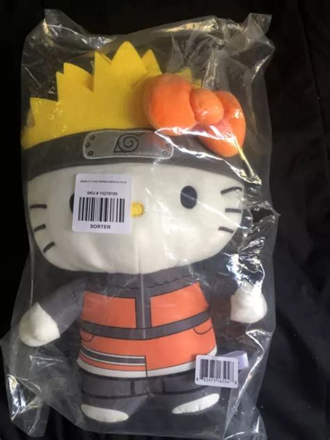 NARUTO SHIPPUDEN X Hello Kitty Naruto Uzumaki 13” Plush Doll Kidrobot ...