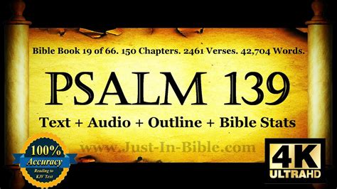 The Book Of Psalms Psalm 139 Bible Book 19 The Holy Bible Kjv